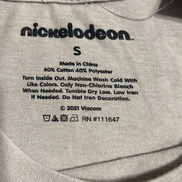 Nickelodeon Rugrats T-shirt Junior’s Size Small Tan Cropped Short Sleeve Tee NEW - Picture 6 of 9